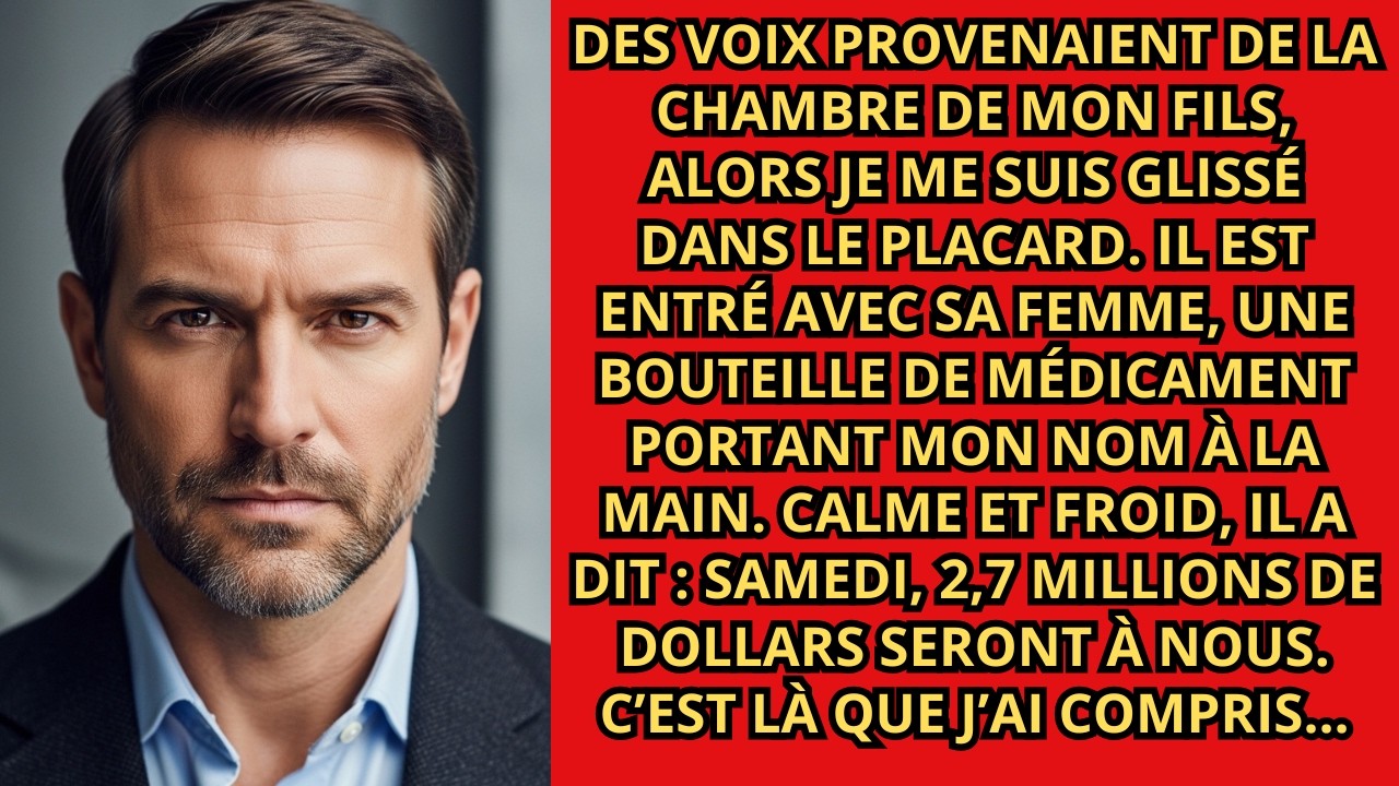 Je me suis caché dans le placard quand j'ai entendu des voix dans la chambre de mon fils  je n'aur