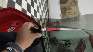Window Tinting a Frameless Door Hand Cutting on Inside Of Frame !!! 2018 Camaro!!