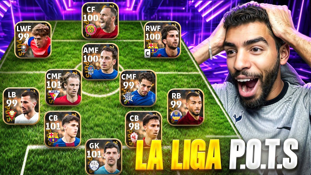 I CREATED A FULL TEAM OF SPANISH LEAGUE PLAYERS OF THE SEASON 🔥 EFOOTBALL P.O.T.S 🔥