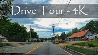 Driving Throughout Whitesburg, Georgia - Tour - 4K
