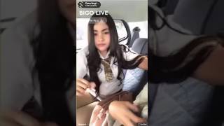 Keasikan live bigo, Ga sadar CD nya keliatan warna putih