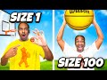 1v1 basketball but the ball gets bigger everytime you score