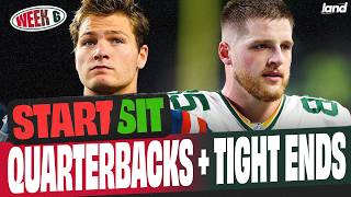 Week 6 QBs & TEs to START and SIT (every matchup)