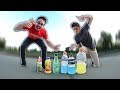 BOTTLE FLIPPING WEIRD BOTTLES with Sam Tabor