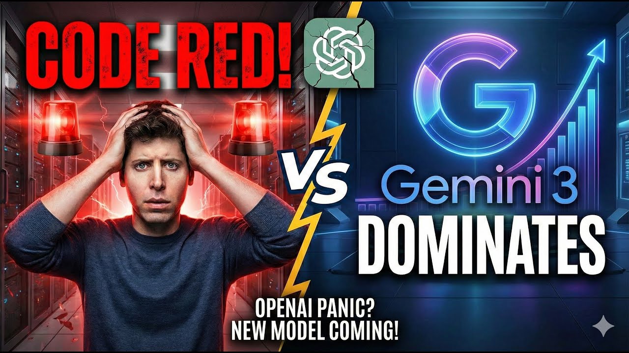 OpenAI Declares CODE RED: Sam Altman's Panic Over Gemini 3 Surge! - YouTube