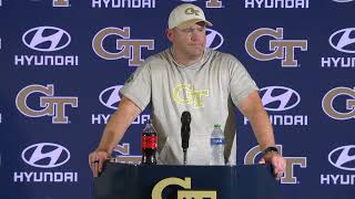 GT Football: #BGvsGT Coach Key Postgame Press Conference