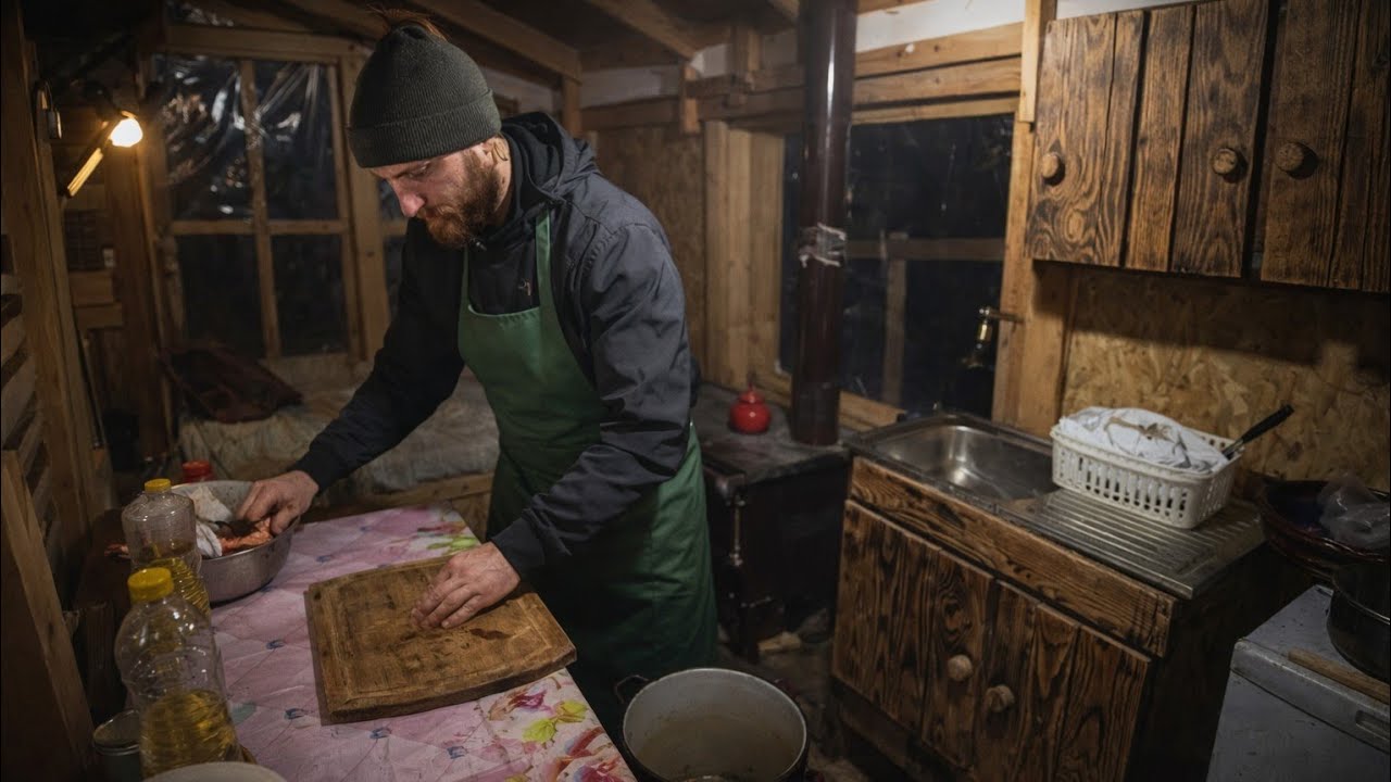 Мужчина живёт в своём маленьком доме, где животные — его семья.