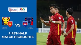 Sorotan Pertandingan Vietnam vs Kamboja Babak Pertama | Piala Suzuki AFF 2020