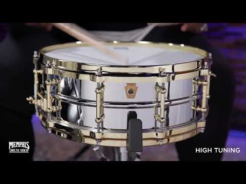Ludwig 14x5 Chrome Over Brass Millennium Snare Drum (LB400BBT)