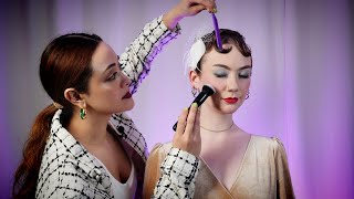 ASMR 1930 Inspired Perfectionist Styling Part 2: Finger Wave, Outfit, Finishing Touches, Soft Spoken
