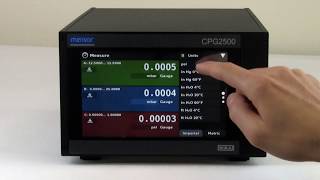 Cpg2500 Precision Pressure Indicator Overview