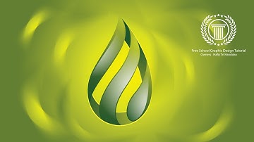 How to Create Water Drop / Oil / Gas Logo Design in 3D style use Adobe illustrator CS6