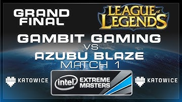 Azubu Blaze vs Gambit Gaming - Match 1 - Grand Final - IEM Katowice League of Legends [Full HD]