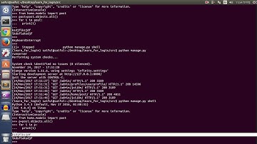 Querysets and python shell use within django
