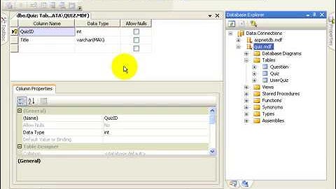 ASP NET 2 0 Quiz Engine Project Early Development 12