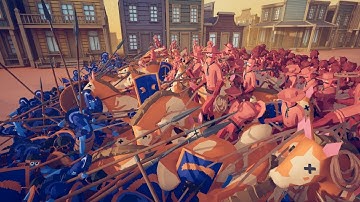 How to fight Wild West and Cheerleaders Army? TABS Update Totally Accurate Battle Simulator