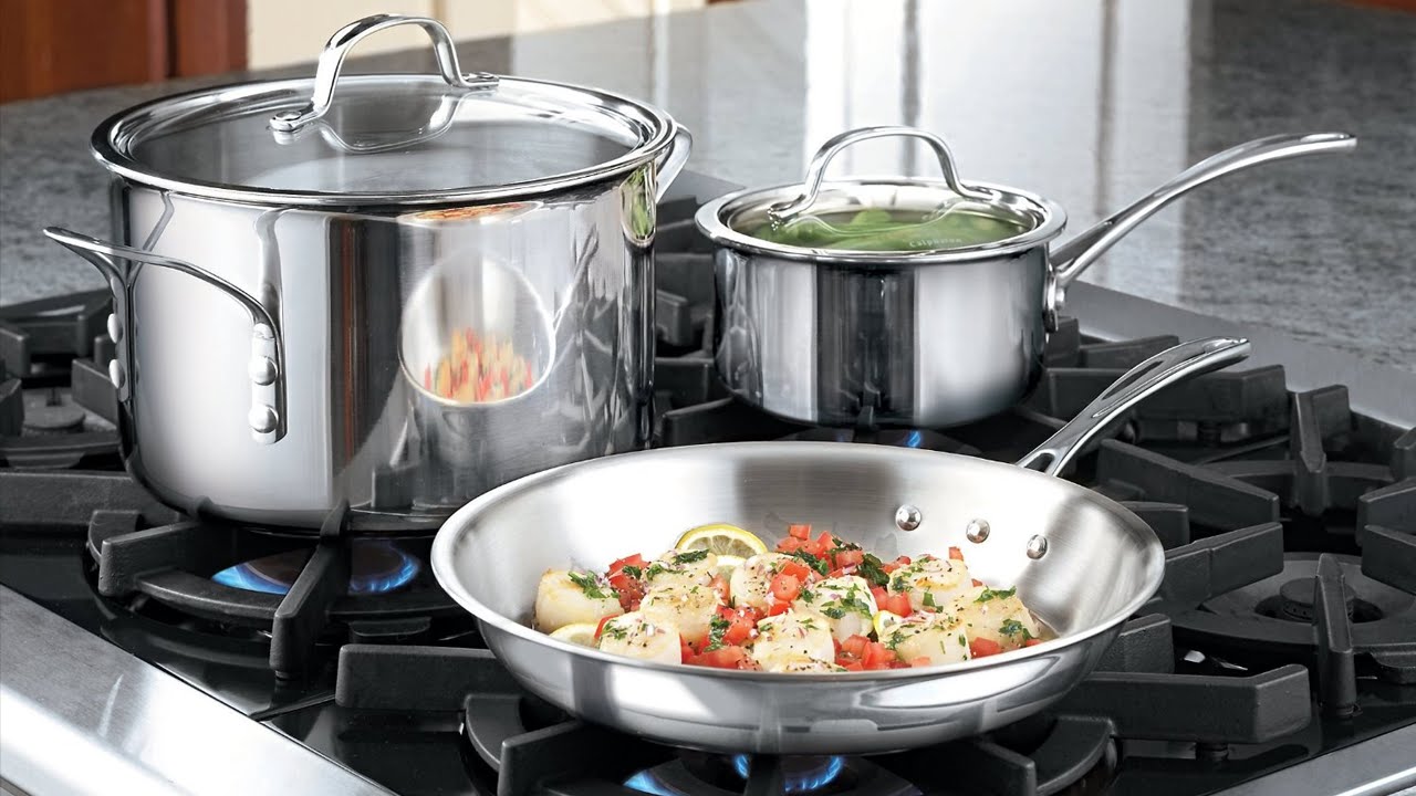 Calphalon Contemporary Stainless Steel 13-Pc. Cookware Set