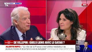 Quels sont les liens de Villepin avec le Qatar? L’échange tendu entre l’exministre et A.de Malherbe