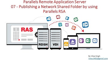 Parallels Remote Application Server 07 - Publishing a Network Folder from an RD Session Host