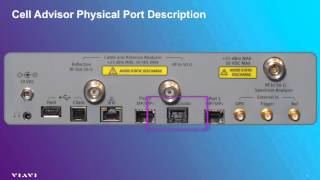VIAVI CellAdvisor Base Station Analyzer Physical Overview