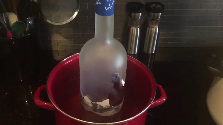 How to cut glass bottles, Gray Goose.