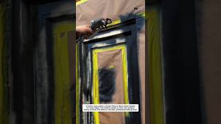 Black Spray Painting Window Frame | Smooth Finish &amp; Pro Technique