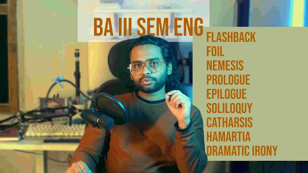 Unit 03 Literary Terms | BA English Drama Notes | Simple Hindi Explanation