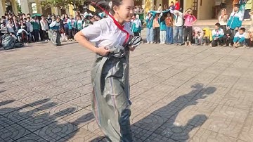 Vòng loại thi nhảy bao bố 7A vs 7e | THCS Quỳnh Hưng