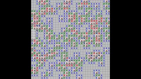 Minesweeper AI plays 3000 games of minesweeper