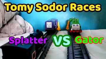 Tomy Sodor Races: Splatter vs Gator Round 2, Race 5!