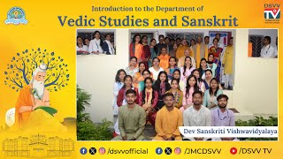 Department of Sanskrit and Vedic Studies | Admission Open 2024-25 | DSVV | DSVVTV