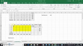 Balanced Transportation Problem Using Solver