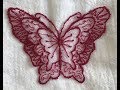 Brother SE400/SE425 - Turning the "Butterfly" Design into Free Standing Lace (FSL)