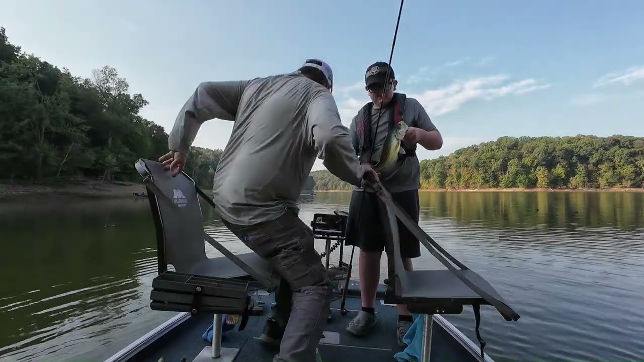 Late summer crappie fishing with my Son on Monroe