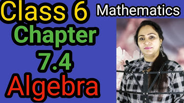 Class 6, Mathematics, Chapter 7, Exercise 7.4, Algebra