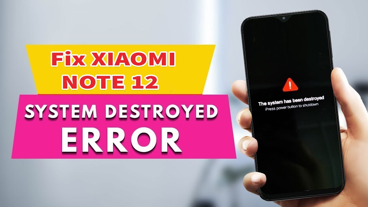 redmi note 12 4g tapas the system has been destroyed