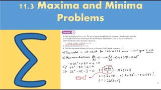 Famous 11.3 Maxima and Minima Problems (STATISTICS AND MECHANICS 1- Chapter 11: Variable acceleration) Net Worth