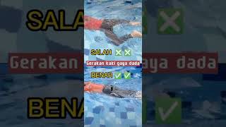 Gerakan kaki renang gaya dada#renang #lesrenang #latihanrenang