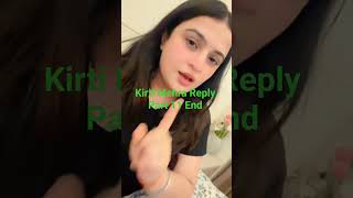 Kirti Mehra Reply to Ajju0008 sister Vimal and Kusum #viral #kirtimehra #ajjubhai #reply #lafda