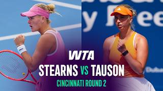 Peyton Stearns vs Clara Tauson 2026 Cincinnati Round 2 WTA Match Highlights