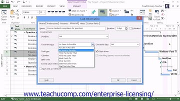 Microsoft Office Project Tutorial 2013 Advanced Task Management 9.2 Employee Group Training
