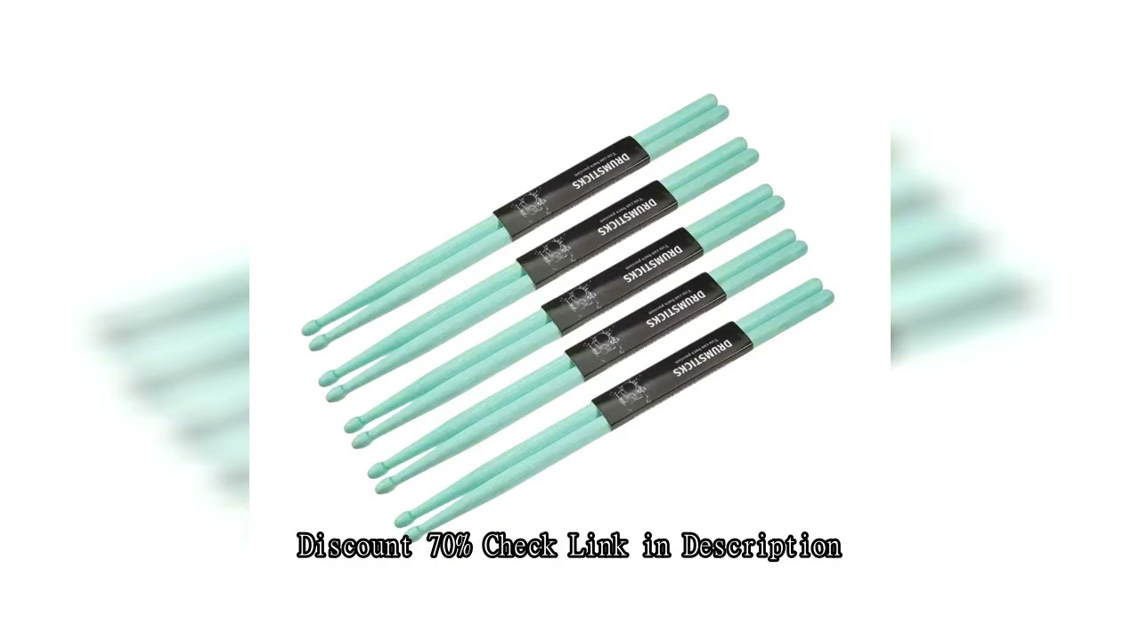 Miwayer 5A/7A Premium Maple Drumsticks Mallets  - Ideal for All Ages - Durable Practice Sticks - Ele