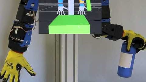 Bimanual grasping and handover of object with ROS