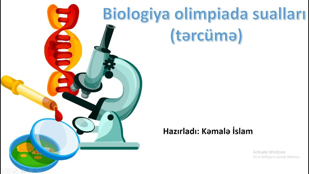 BIO OLİMPİADA NƏZƏRİ SUALLAR