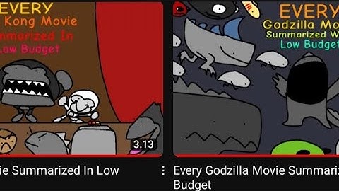 Every Kong and Godzilla Movie Summarized in low budget Credits by:@BreezerTheWeezer