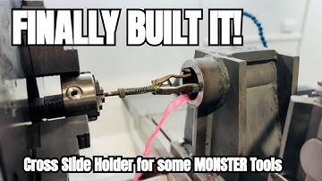 Cross Slide Boring Bar Holder (Shop Made Heavy Duty Lathe Upgrade!)