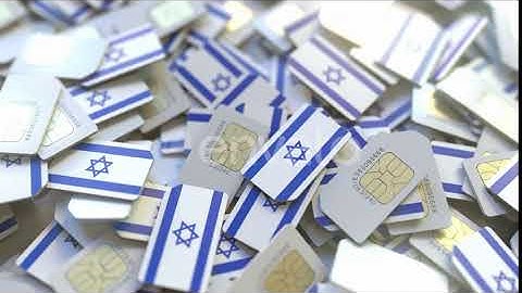 SIM Cards with Flag of Israel | Motion Graphics - Envato elements