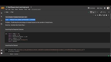 Task 1: Prediction using Supervised Machine Learning