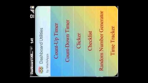 Dashboard Utilities for webOS