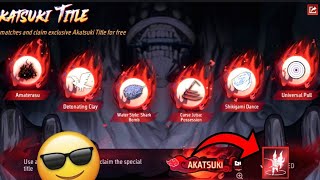 How To Complete Akatsukis Title Event | Akatsukis Title Event Kaise Complete Kare | FREE FIRE EVENT 